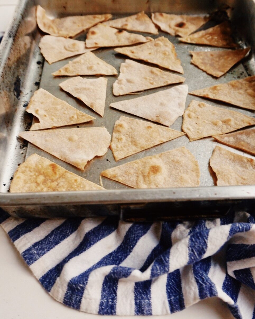 Whole wheat tortilla chips - Familicious