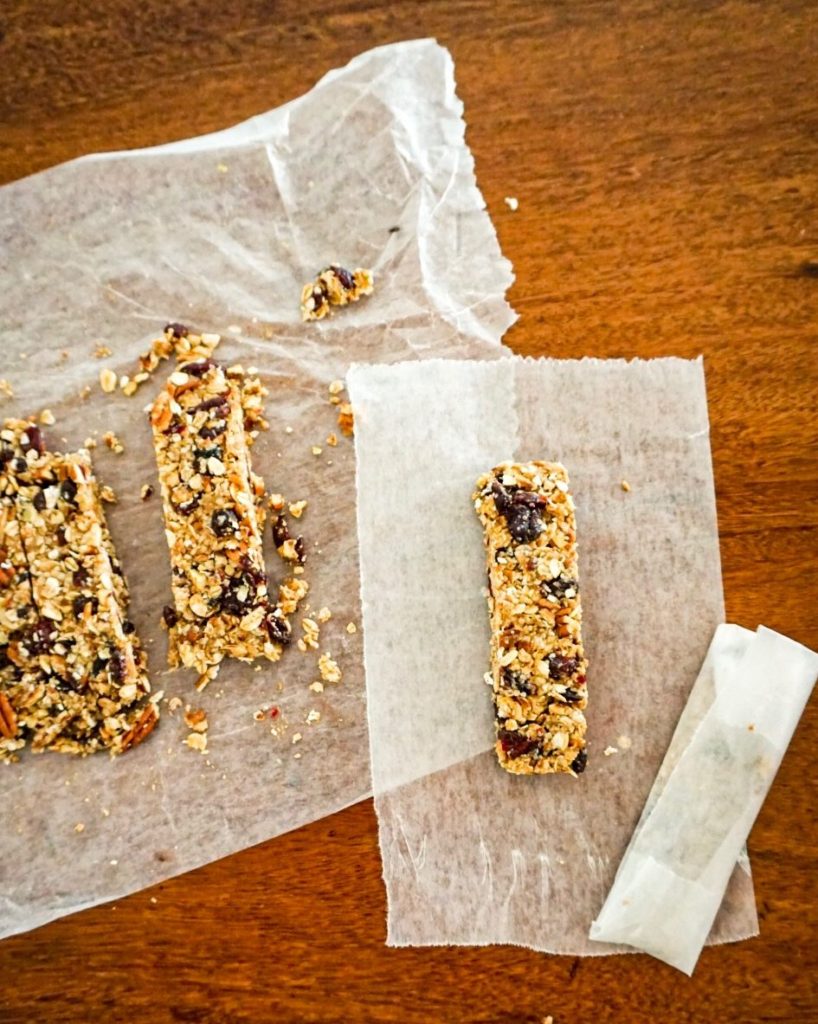 granola bars are a great on-the-go nsack