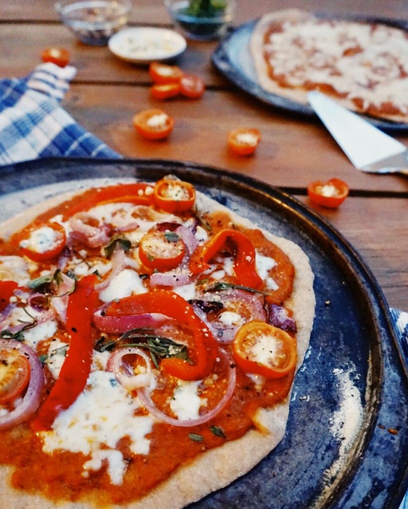 roasted pepper on pizza