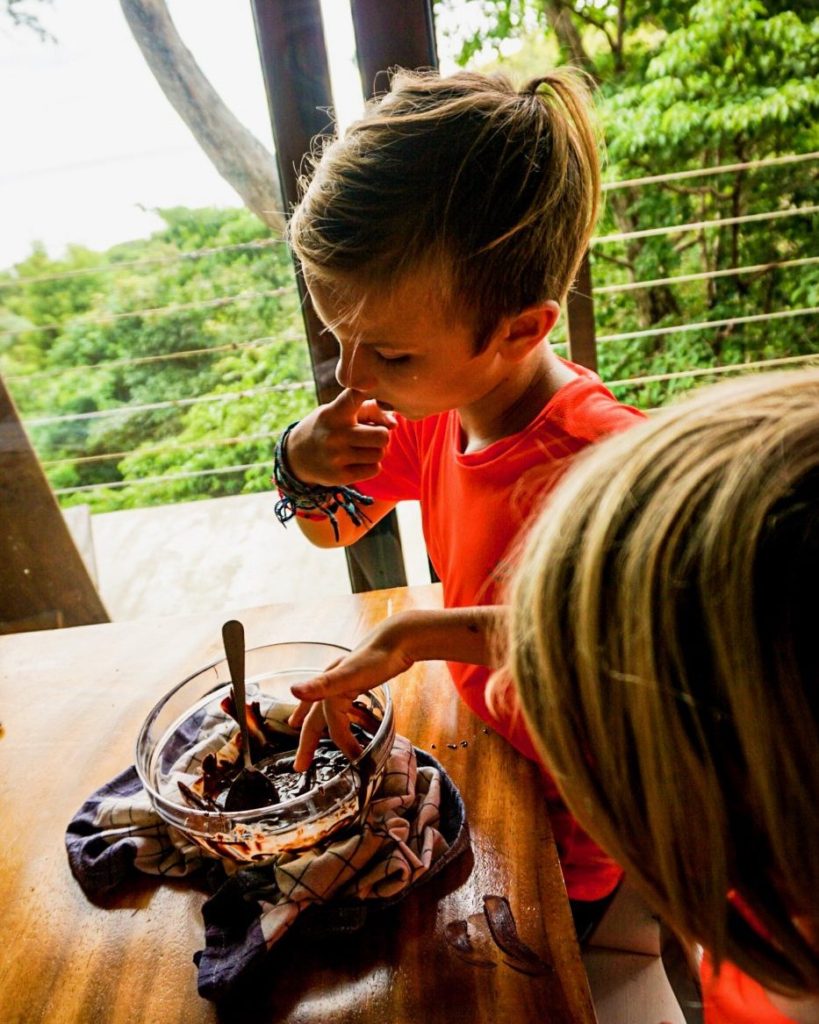 licking the bowl is part of baking as well!