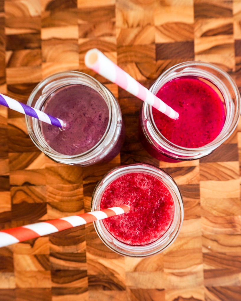 3 smoothies from the top