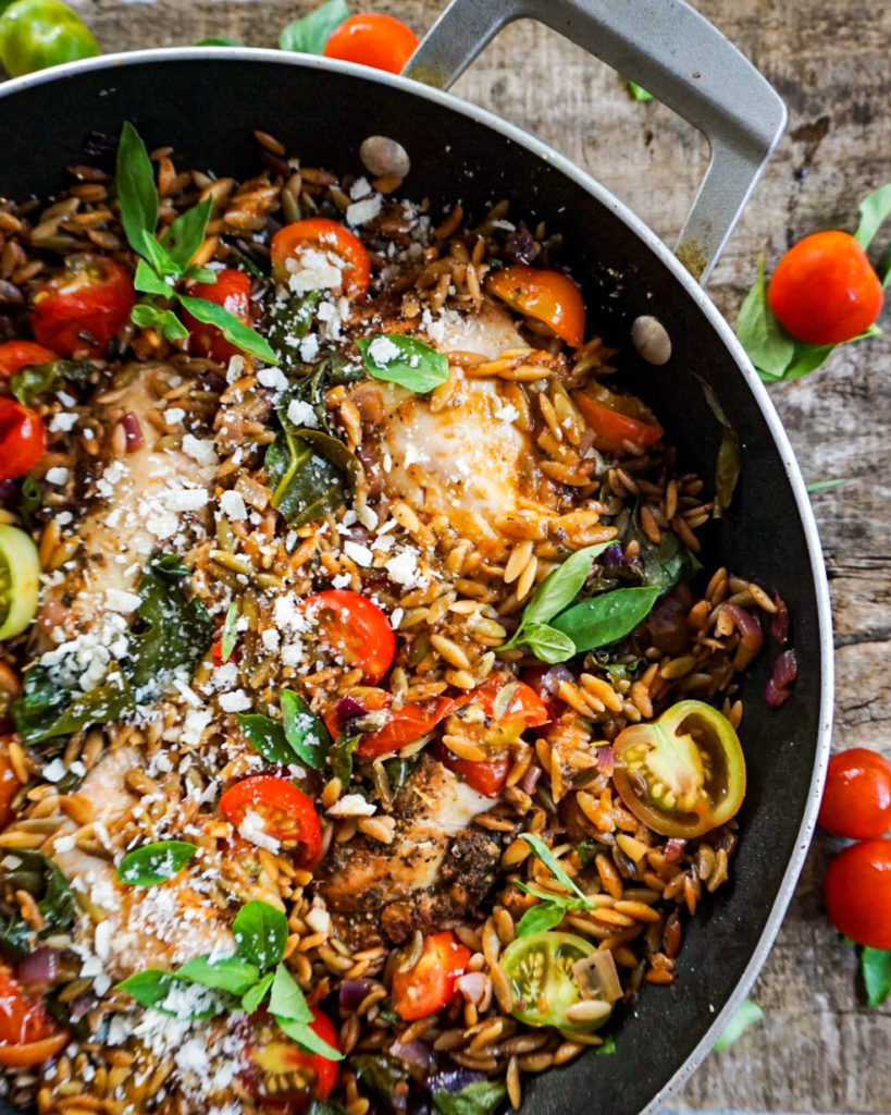 chicken cherry tomato orzo