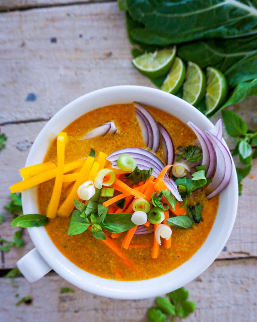 coconut curry noodle soup