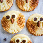 close up owl cookies