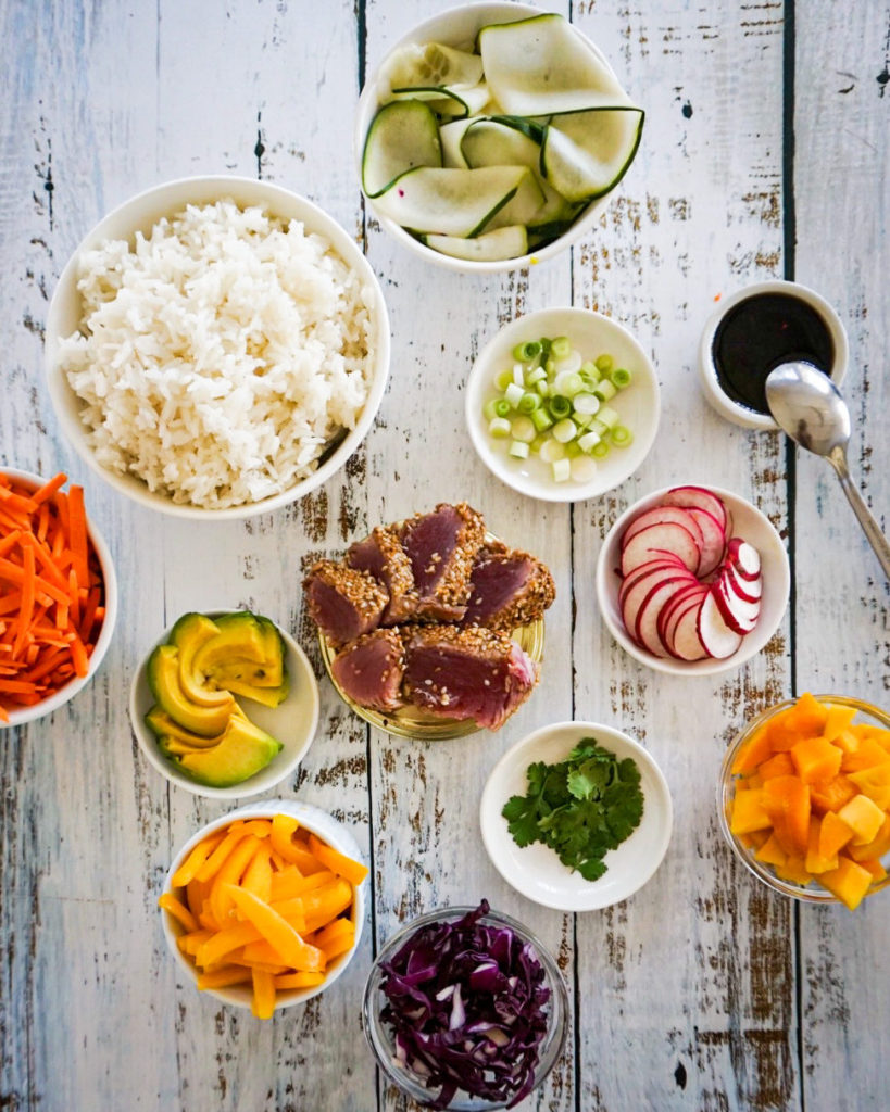 tuna poke bowl ingredients