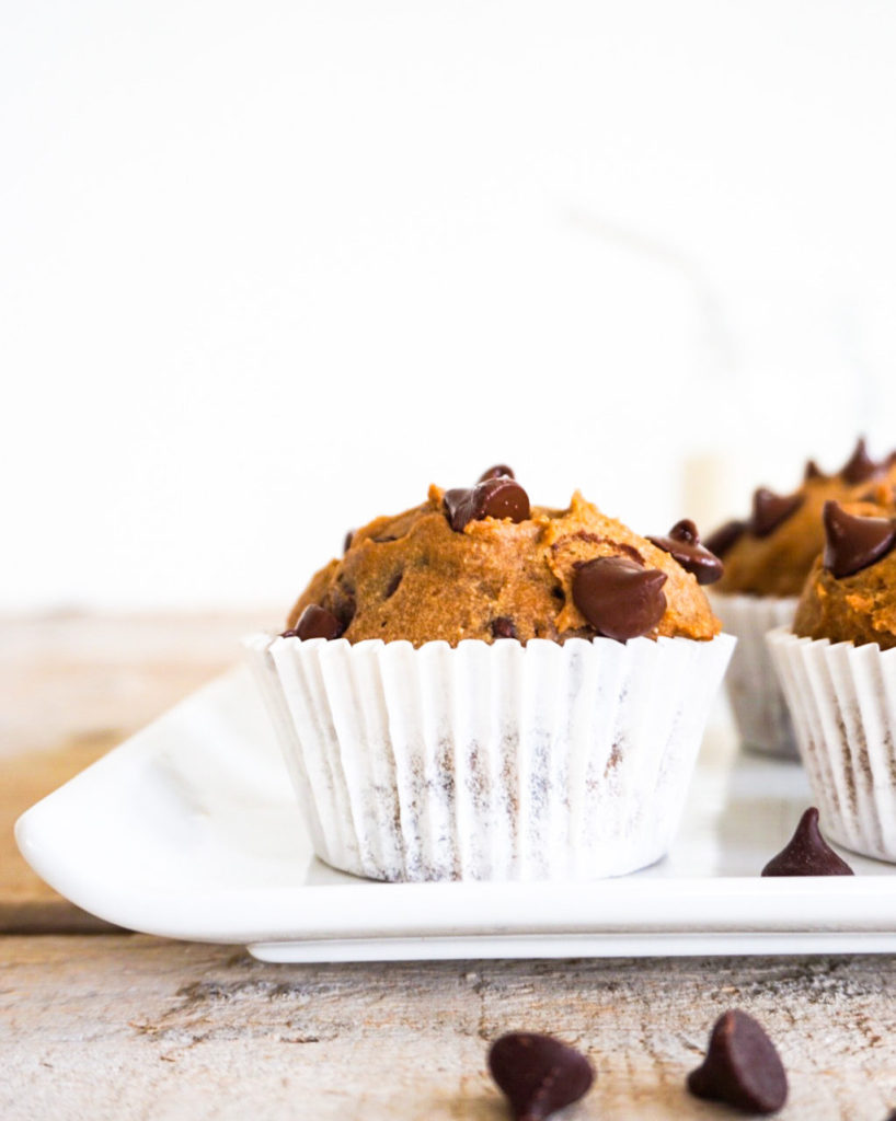 muffins on a serving tray