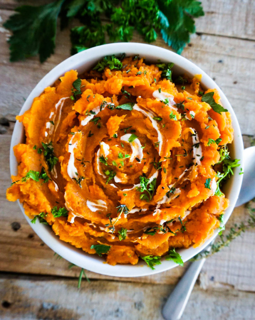 sweet potato mash is a must on Thanksgiving