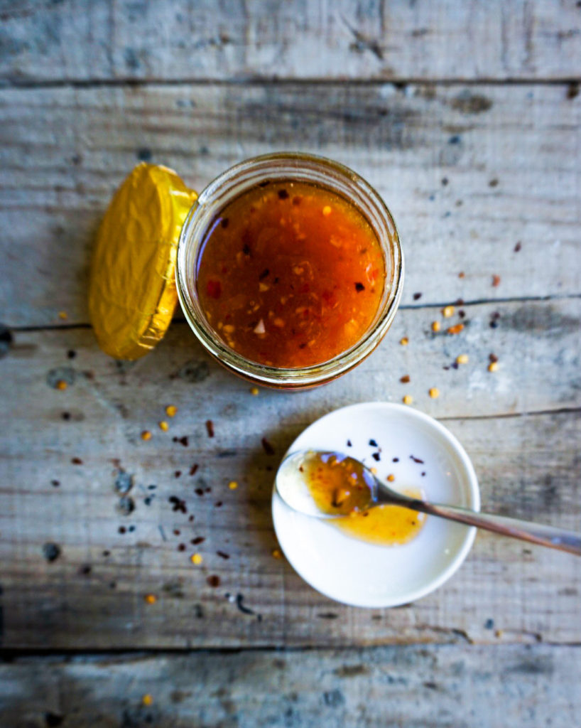 jar of sweet chili sauce