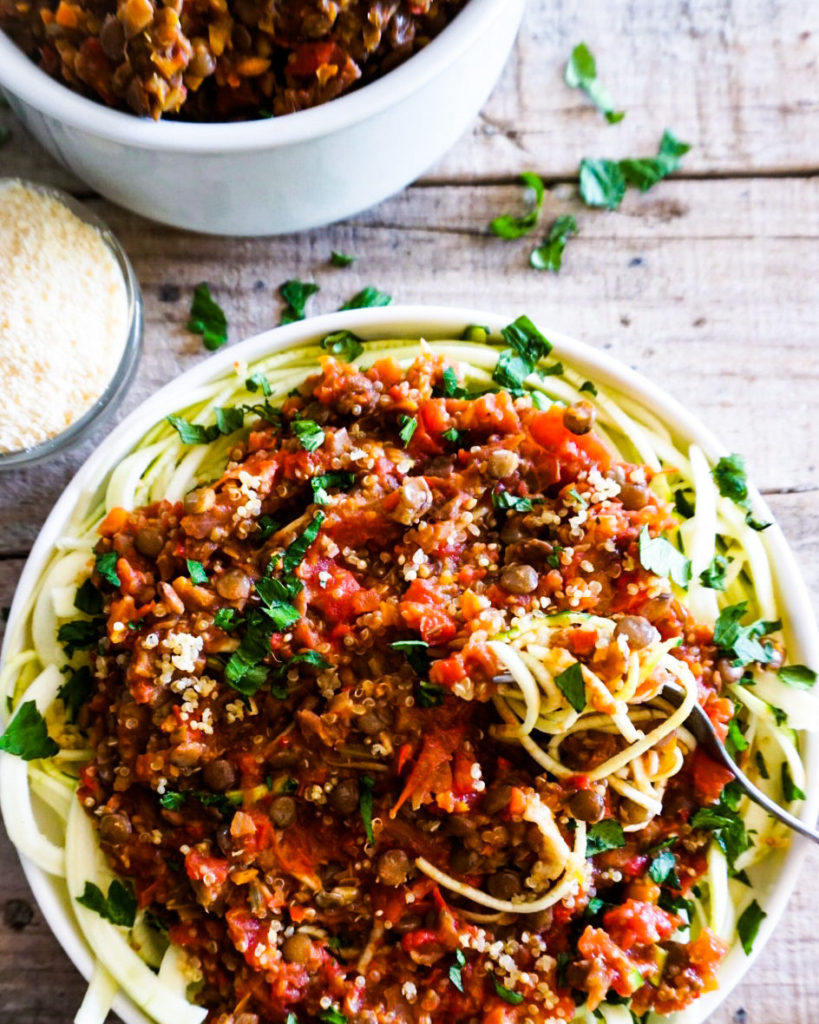 lentil bolognese