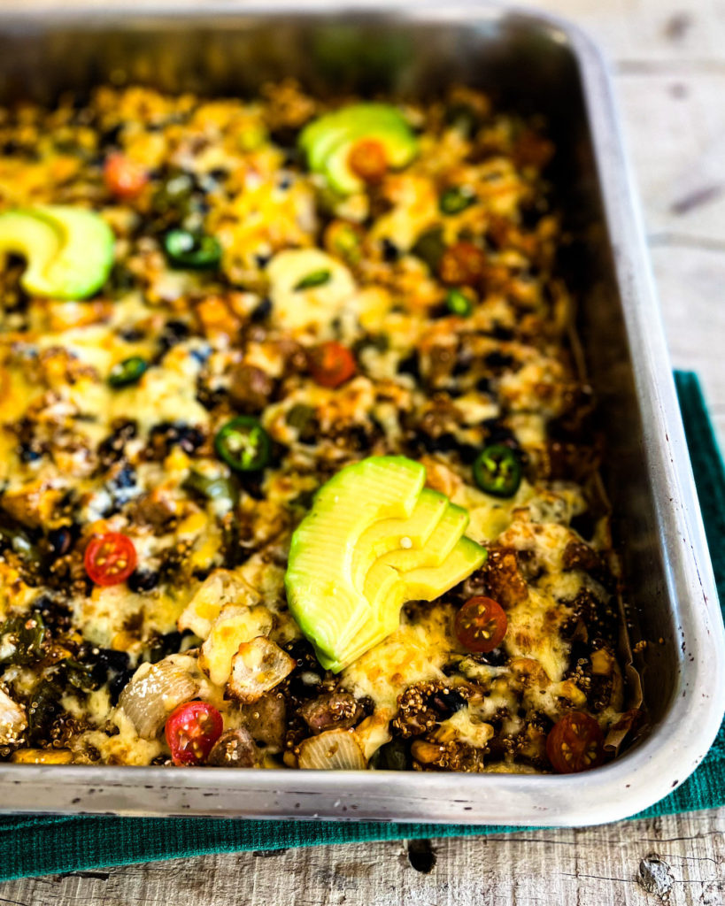 quinoa butternut squash enchilada bake