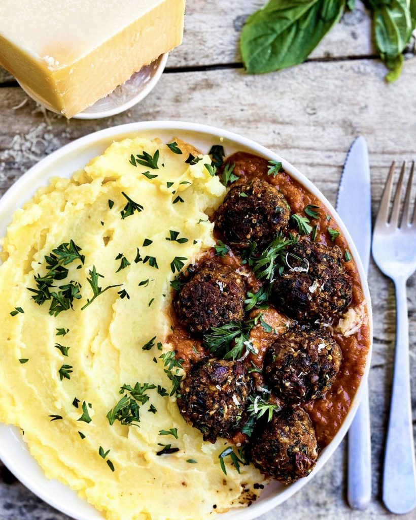 Vegan Swedish Meatballs - Cupful of Kale