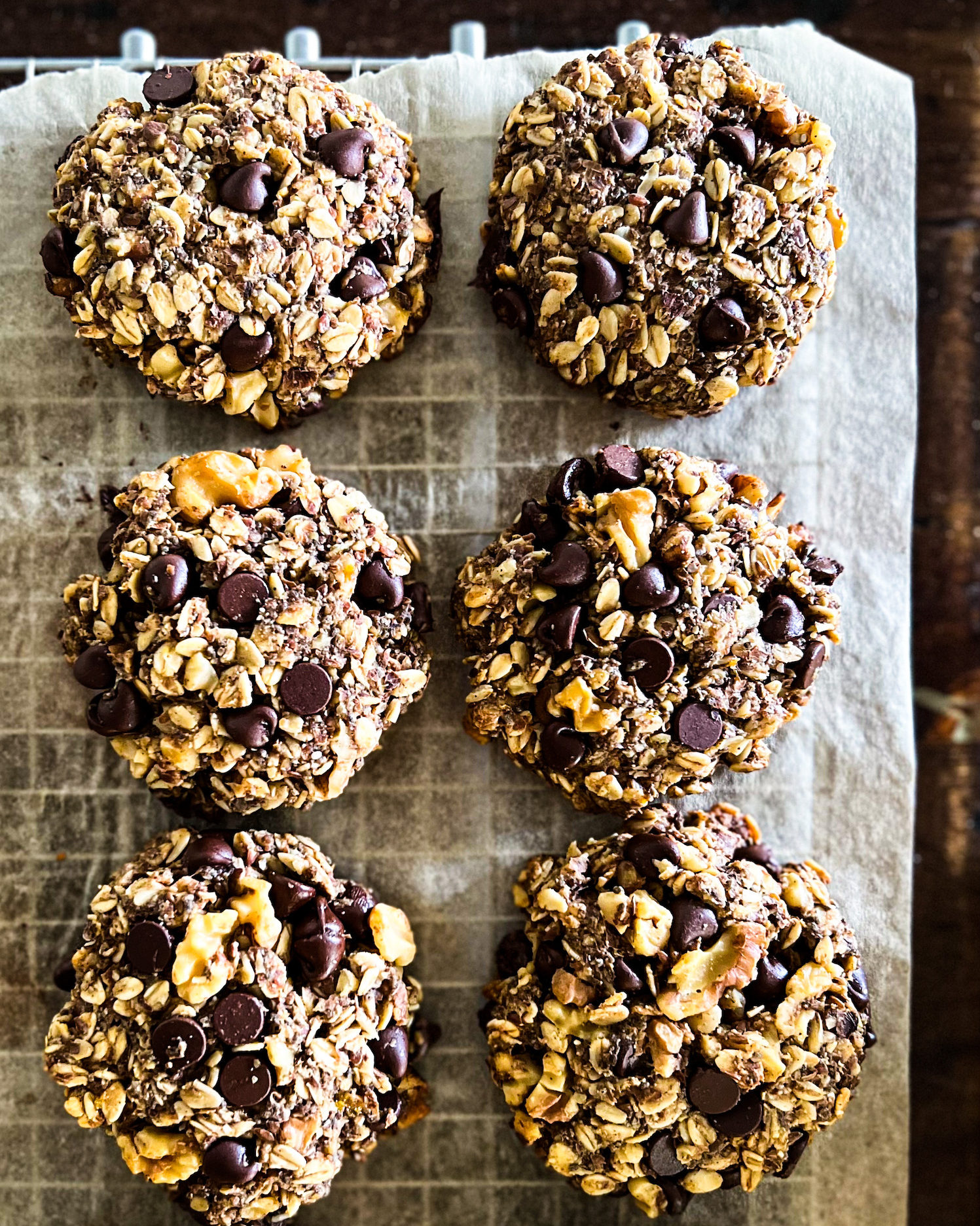 6 chunky monkey breakfast cookies