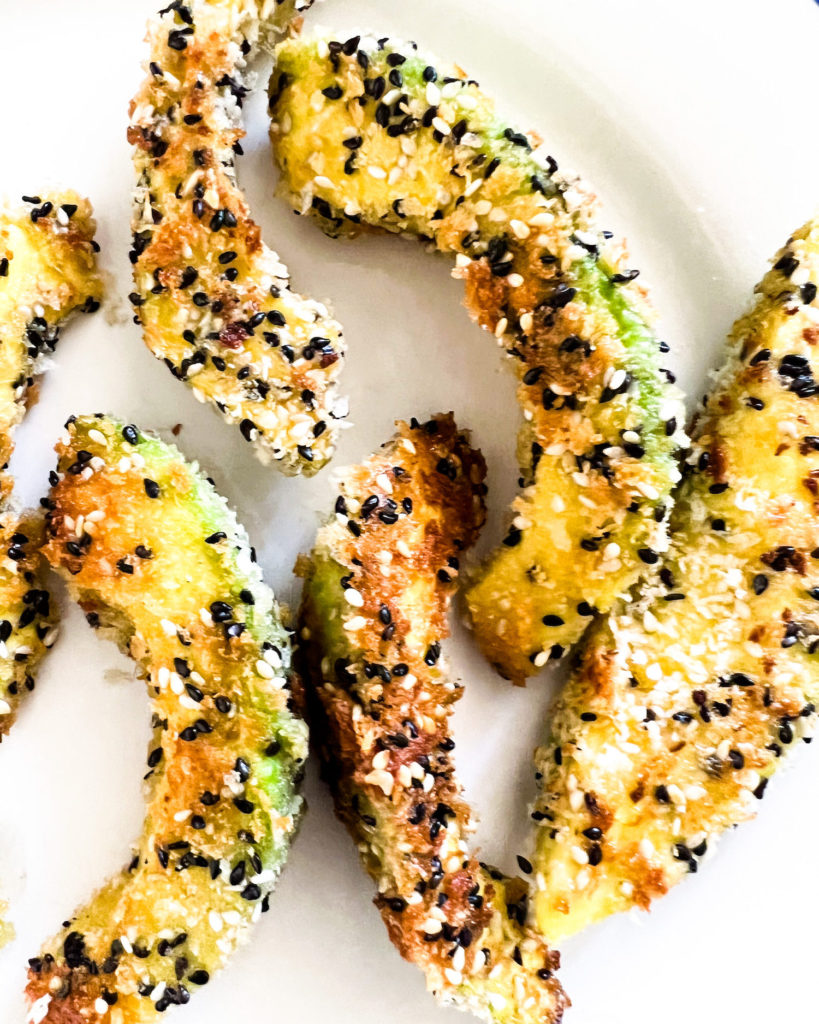 panfried avocado wedges