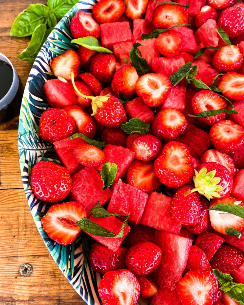 strawberry watermelon summer salad