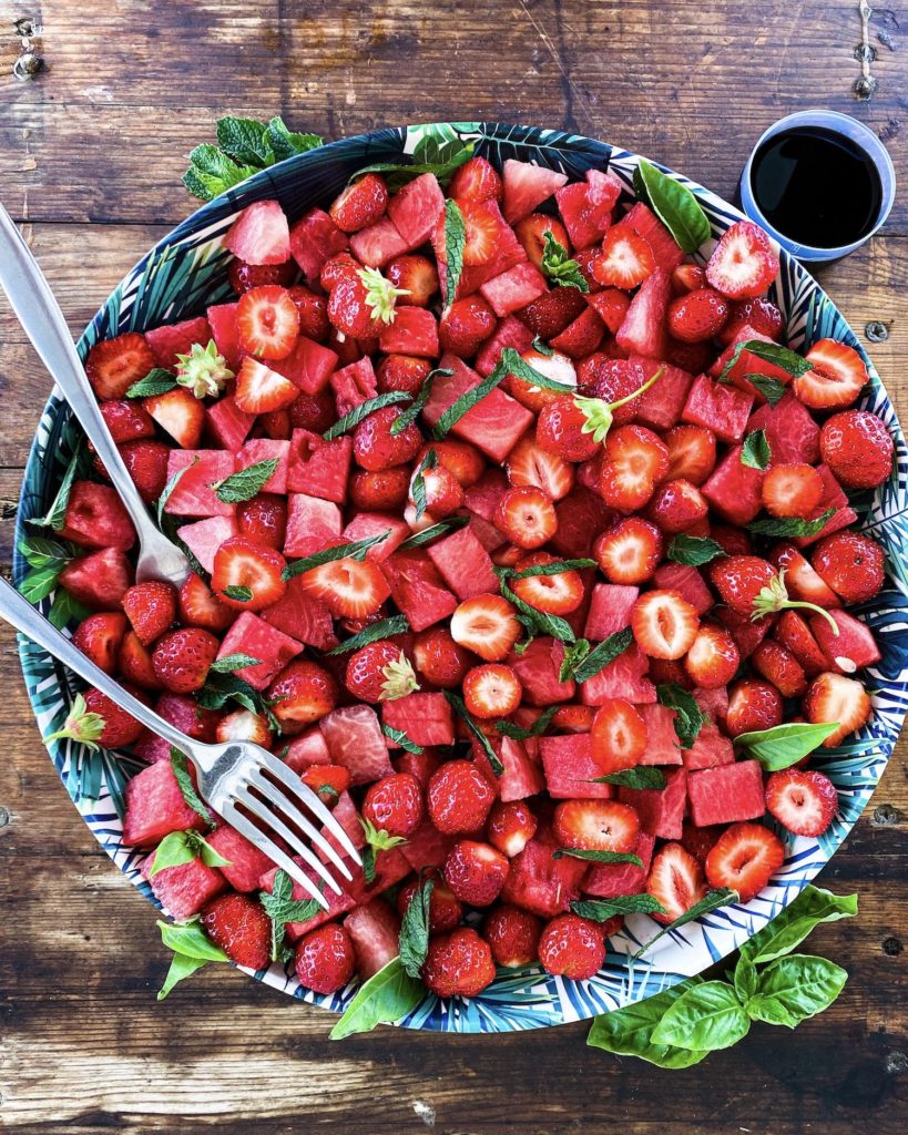 strawberry watermelon summer salad