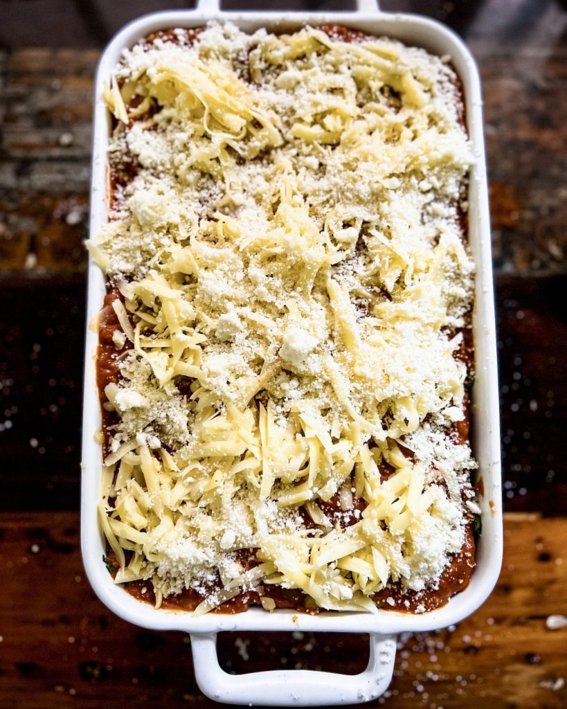 lasagna dish with 7 layers