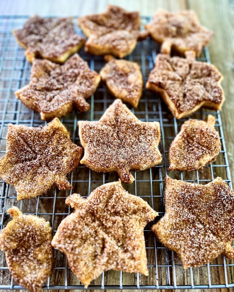 chai spiced sugar cookies cooling off on a wired rack
